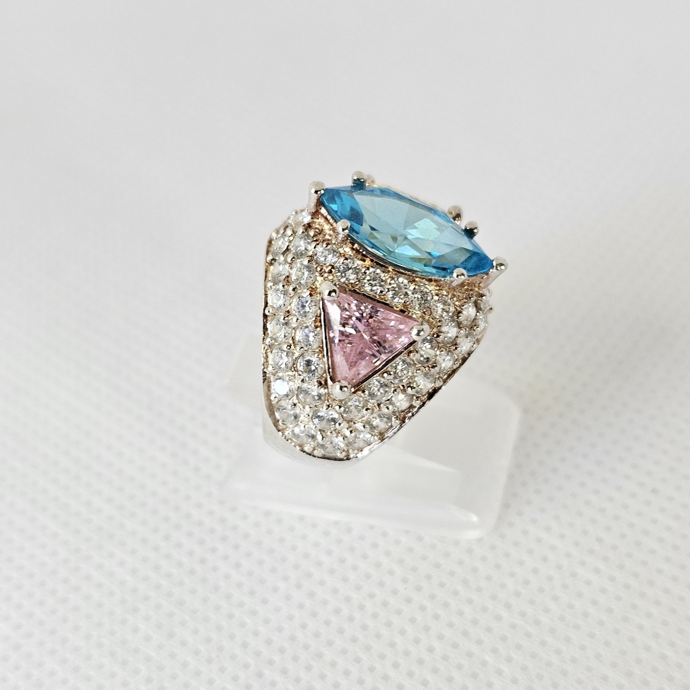 Authentic Victoria Wieck Absolute Ring Sterling Silver Size 7 - Picture 4 of 8